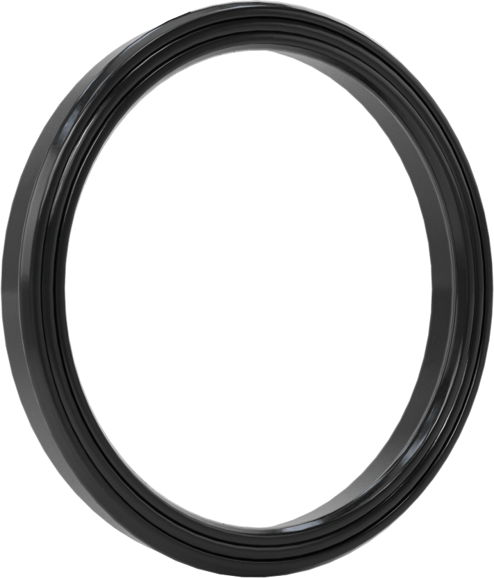 Yüksek Kararlılık O-Ring Yüklü U-Kup Contası, 0,413" Oluk Genişliği için, 2,75 inç İç Çap x 3,25 inç Dış Çap x 0,375 inç Genişlik