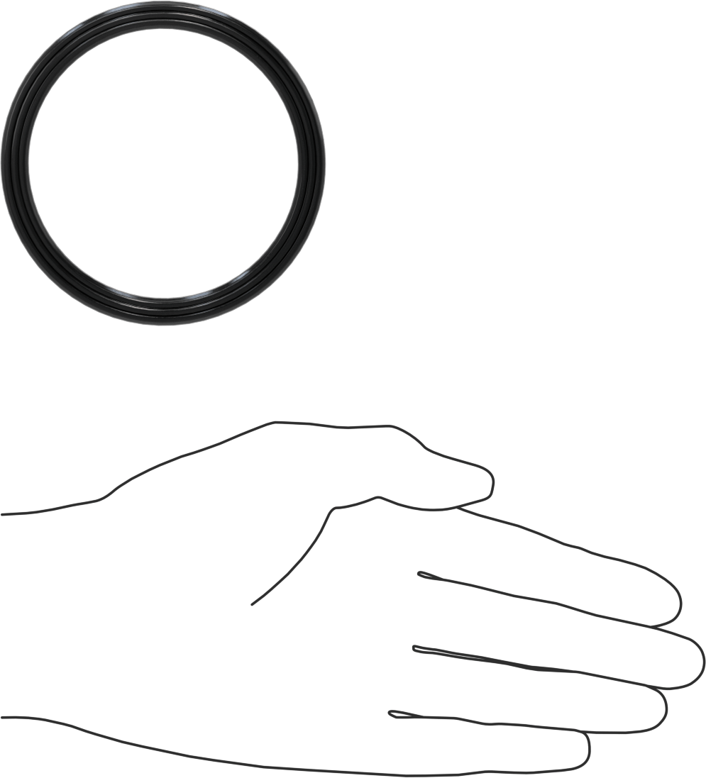 Yüksek Kararlılık O-Ring Yüklü U-Kup Contası, 0,413" Oluk Genişliği için, 2,75 inç İç Çap x 3,25 inç Dış Çap x 0,375 inç Genişlik