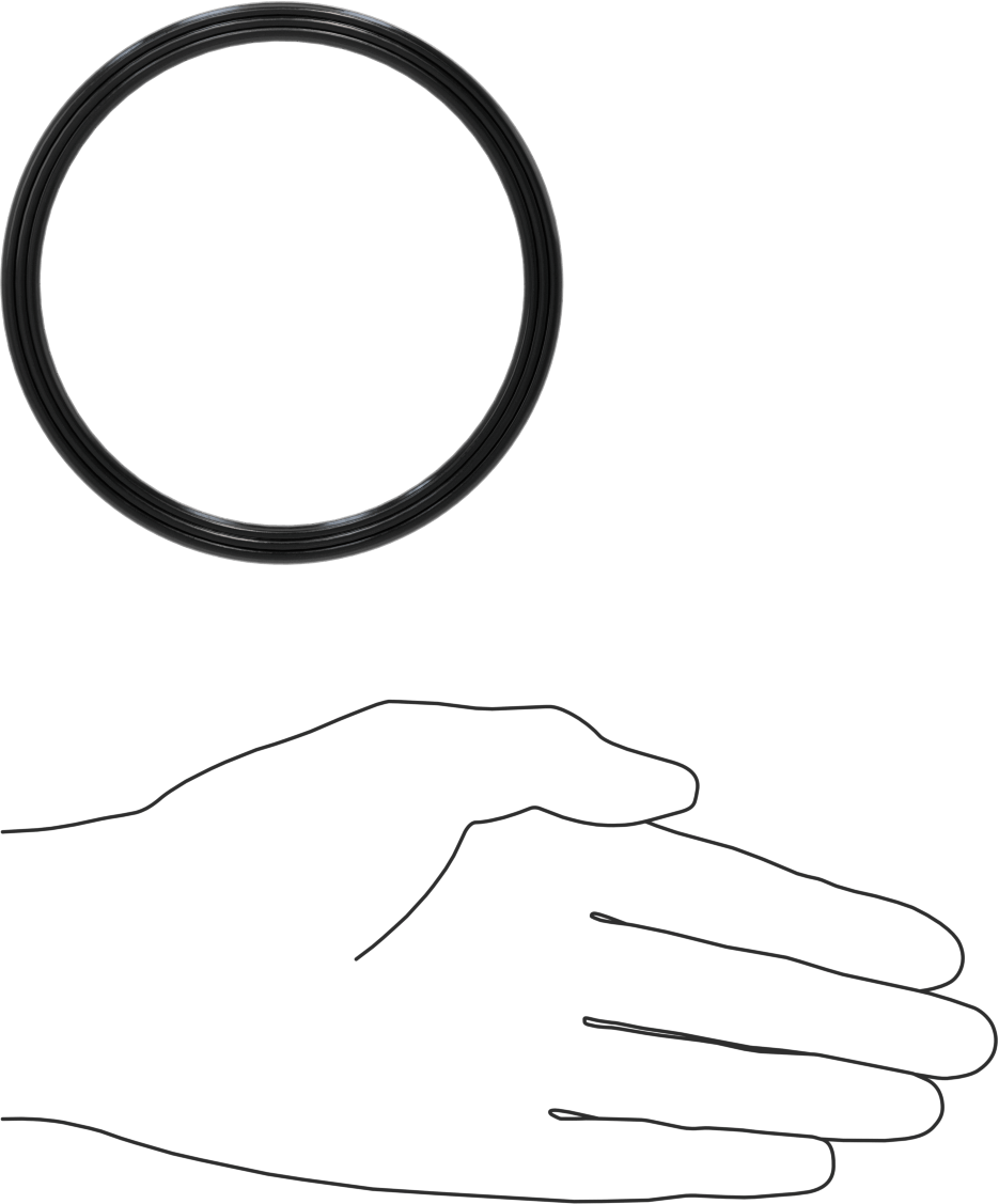 Yüksek Kararlılık O-Ring Yüklü U-Kup Contası, 0,413" Oluk Genişliği için, 3,500 inç İç Çap x 4 inç Dış Çap x 0,375 inç Genişlik