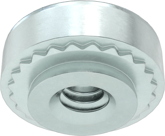 Çinko Kaplı Çelik Sac Metal için Presle Takılan Somun, 2-56 Diş Boyutu, 0,03" Minimum Panel Kalınlığı için