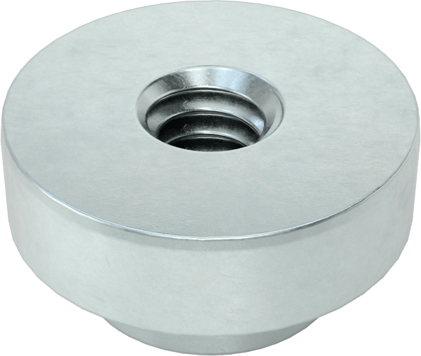 Çinko Kaplı Çelik Sac Metal için Presle Takılan Somun, 2-56 Diş Boyutu, 0,056" Minimum Panel Kalınlığı için