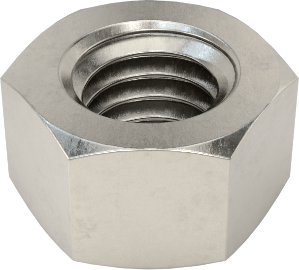 18-8 Paslanmaz Çelik Sol Dişli Altıgen Somun, 3/8"-16 Diş Boyutu