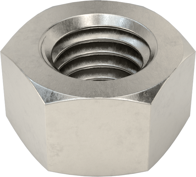 18-8 Paslanmaz Çelik Sol Dişli Altıgen Somun, 1/2"-13 Diş Boyutu