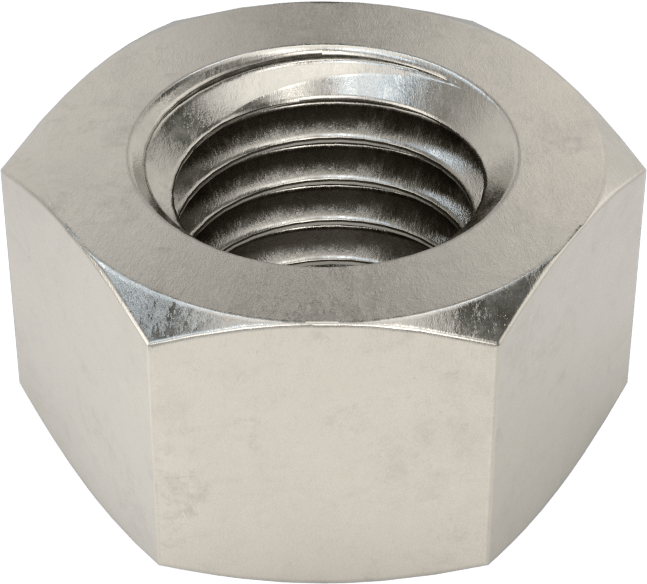 18-8 Paslanmaz Çelik Sol Dişli Altıgen Somun, 5/8"-11 Diş Boyutu