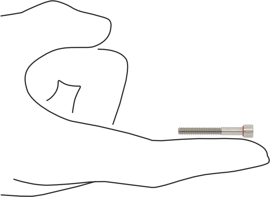 Sızdırmaz Soket Başlı Vida, Buna-N O-Ringli 18-8 Paslanmaz Çelik, 6-32 Diş, 1-1/8" Uzunluk