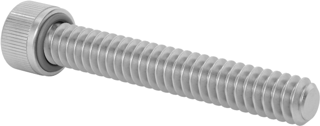 Sızdırmaz Soket Başlı Vida, 18-8 Paslanmaz Çelik, Viton® O-Ring ile, 4-40 Diş, 3/4" Uzunluk