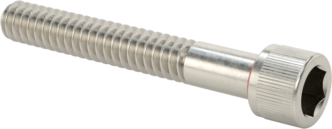 Sızdırmaz Soket Başlı Vida, 18-8 Paslanmaz Çelik, Viton® O-Ring ile, 6-32 Diş, 1" Uzunluk
