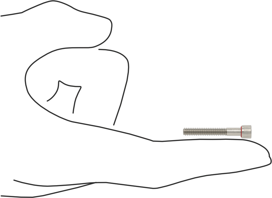 Sızdırmaz Soket Başlı Vida, 18-8 Paslanmaz Çelik, Viton® O-Ring ile, 6-32 Diş, 1" Uzunluk