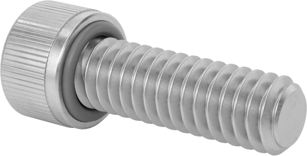 Sızdırmaz Soket Başlı Vida, 8-32 Diş Boyutu, 1/2" Uzunluk