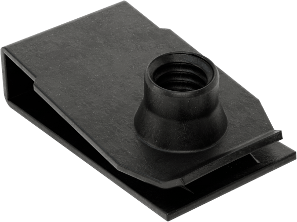 Çelik Güçlü Kavrama Klipsli Namlu Somunları, Siyah, M4 x 0,7 mm Diş Boyutu, 13,5 mm Delik Merkezinden Kenara Mesafe