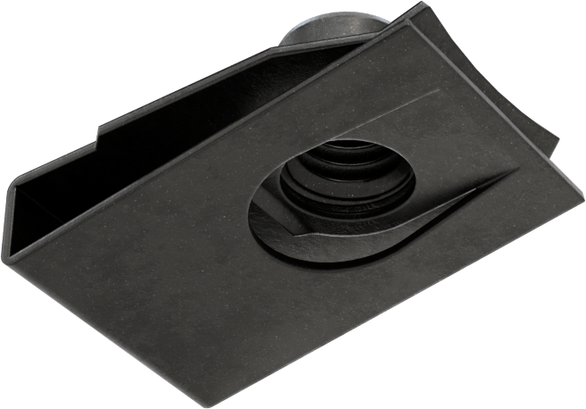 Çelik Güçlü Kavrama Klipsli Namlu Somunları, M6 x 1mm, 0,8-4 mm Panel için, 13,5 mm Delik Merkezi - Kenar Mesafesi