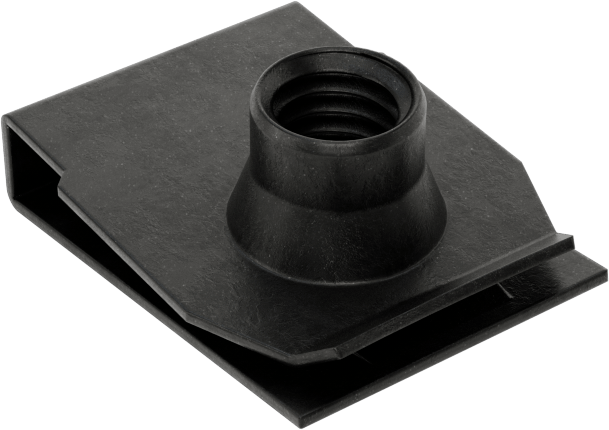 Çelik Güçlü Kavrama Klipsli Namlu Somunları, M6 x 1mm, 0,8-4 mm Panel için, 13,5 mm Delik Merkezi - Kenar Mesafesi