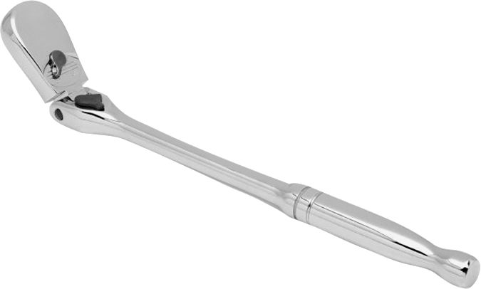 Sızdırmaz Esnek Başlı Cırcır Anahtarı, 3/8" Kare Tahrik, 11-1/2" Toplam Uzunluk
