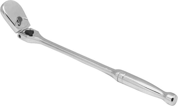 Sızdırmaz Esnek Başlı Cırcır Anahtarı, 1/2" Kare Tahrik, 16-7/8" Toplam Uzunluk