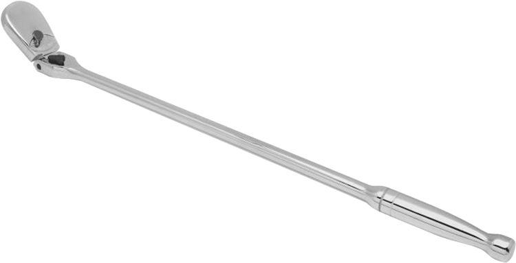Sızdırmaz Esnek Başlı Cırcır Anahtarı, 1/2" Kare Tahrik, 24" Toplam Uzunluk