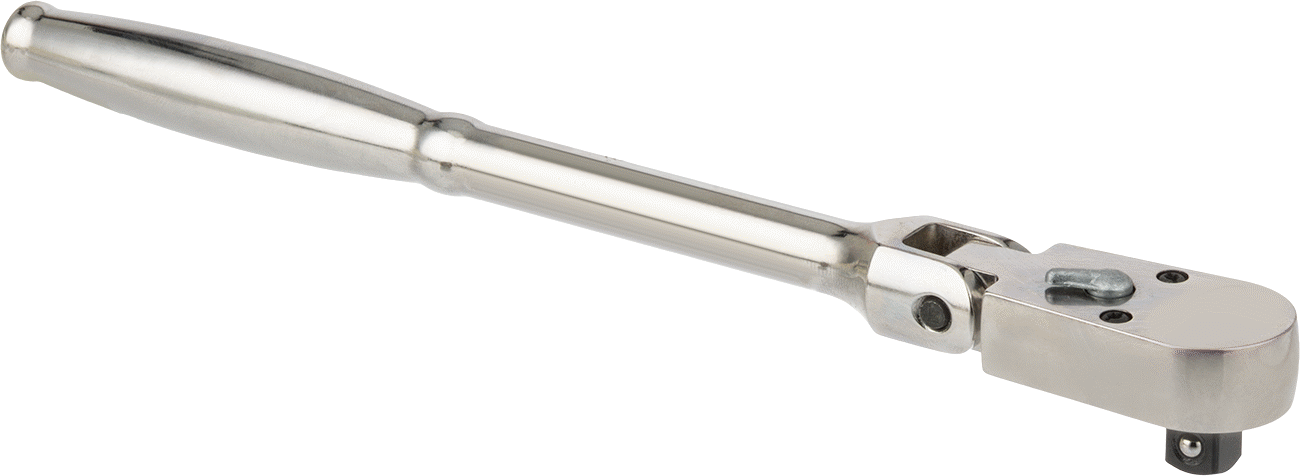 Sızdırmaz Esnek Başlı Cırcır Anahtarı, 3/8" Kare Tahrik, 9-3/4" Toplam Uzunluk