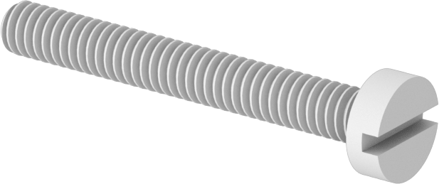 Dar Peynir Başlı Oluklu Vidalar, Plastik, M2 x 0,40 mm Diş, 16 mm Uzunluk
