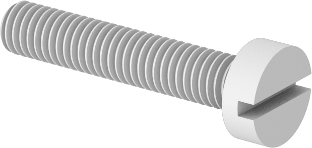 Dar Peynir Başlı Oluklu Vidalar, Plastik, M3 x 0,50 mm Diş, 16 mm Uzunluk