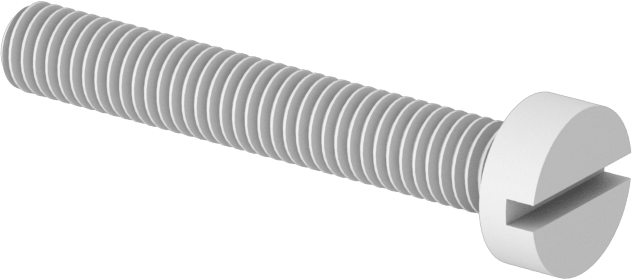 Dar Peynir Başlı Oluklu Vidalar, Plastik, M3 x 0,50 mm Diş, 20 mm Uzunluk