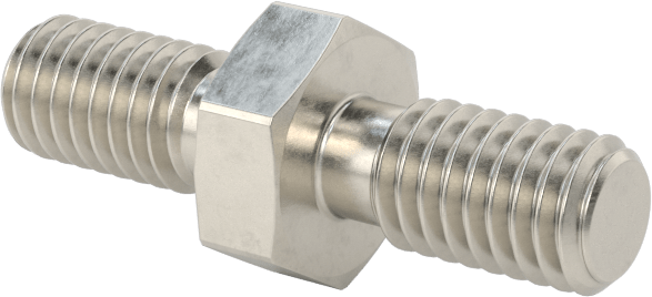 18-8 Paslanmaz Çelik Erkek Altıgen Dişli Adaptör, 5/16" OD, 1/8" Uzunluk, 10-32 Diş