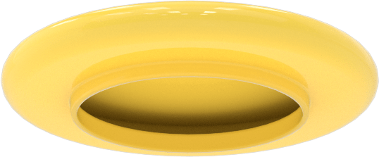 Kapak, 1-5/8" dış çaplı boru flanşı için, Sarı