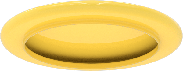Kapak, 2-11/16" Dış Çaplı Boru Flanşı için, Sarı