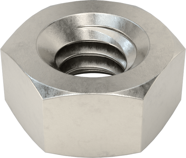 316 Paslanmaz Çelik Sol Dişli Altıgen Somun, Süper Korozyona Dayanıklı, 1/4"-20 Diş Boyutu