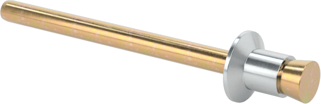 Her İki Tarafa Gömme Montajlı Kör Perçinler, 1/8" Çap, 0,118“-0,138” Malzeme Kalınlığı için