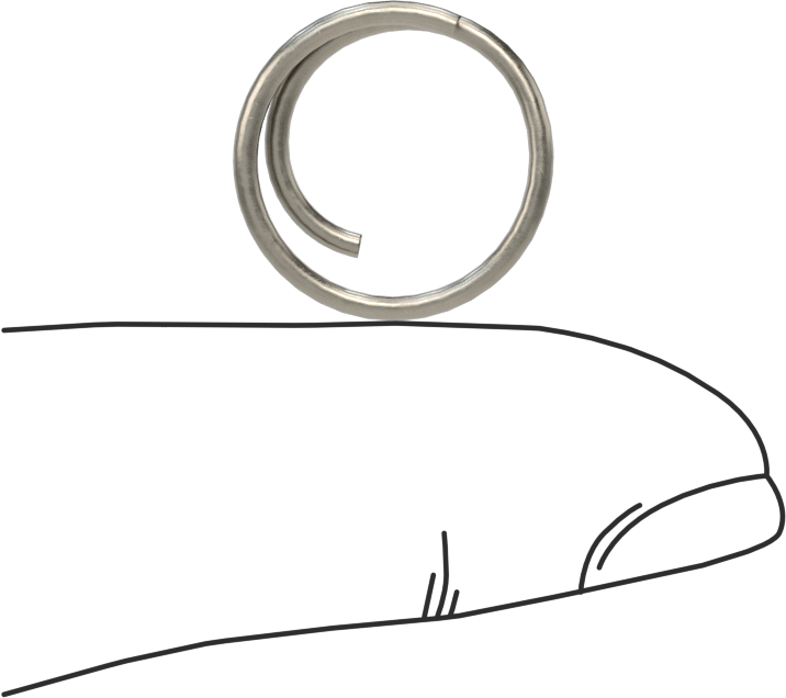 Sarmal Çatal Pimler, Çinko Kaplı Yay Çeliği, 3/16“ ila 1/4” Çatal Pim Çapı için