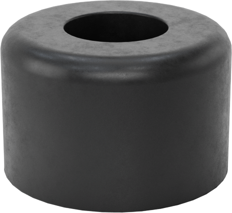 SBR Kauçuk Dişsiz Delikli Tampon, Güçlendirilmiş, 5/8" OD, 13/32" Yükseklik, 5/32" Delik Çapı, Durometre 70A