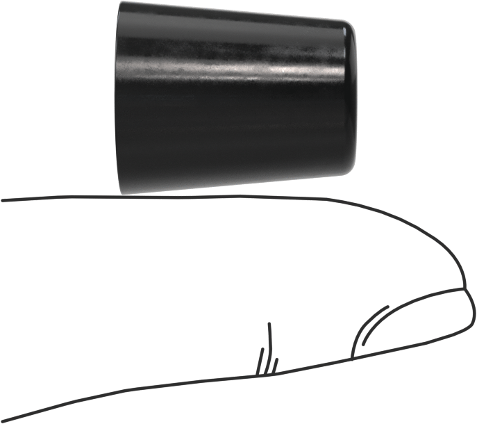 SBR Kauçuk Dişsiz Delikli Tampon, 5/8" OD, 3/4" Yükseklik, 5/32" Hole, 1/2" Montaj Yüzeyi Yüksekliği