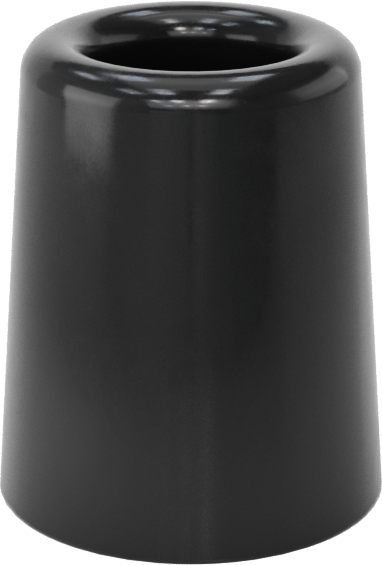 SBR Kauçuk Dişsiz Delikli Tampon, Güçlendirilmiş, 5/8" OD, 3/4" Yükseklik, 5/32" Montaj Deliği Çapı, Konik