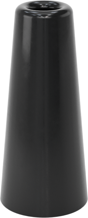 SBR Kauçuk Dişsiz Delikli Tampon, 1" OD, 2-1/4" Yükseklik, 5/32" Montaj Deliği Çapı, Durometre 70A
