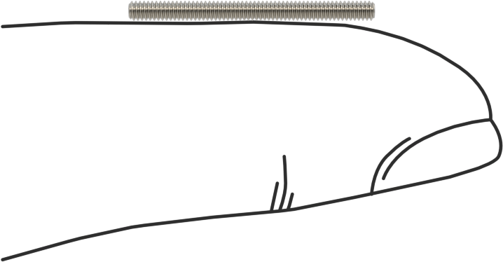 18-8 Paslanmaz Çelik Dişli Çubuk, 0-80 Diş Boyutu, 3/4" Uzunluk