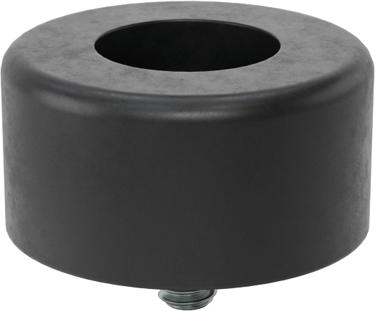 Dişli Saplama Tamponu, SBR, 1/4"-20 Diş Boyutu, 3/8" Diş Uzunluğu, 1-1/2" OD, Durometre 70A