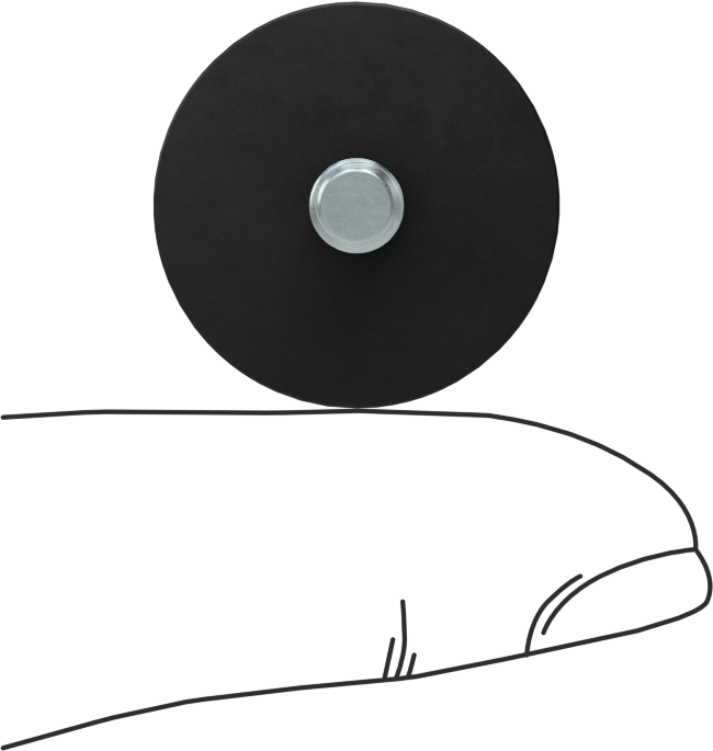 Dişli Saplama Tamponu, SBR, 10-32 Diş Boyutu, 1/2" Diş Uzunluğu, 7/8" OD, Durometre 70A