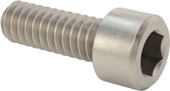 Titanyum Soket Başlı Vida, 2-56 Diş Boyutu, 1/4" Uzunluk
