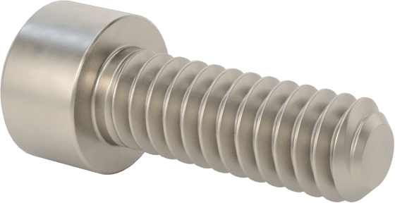 Titanyum Soket Başlı Vida, 2-56 Diş Boyutu, 1/4" Uzunluk