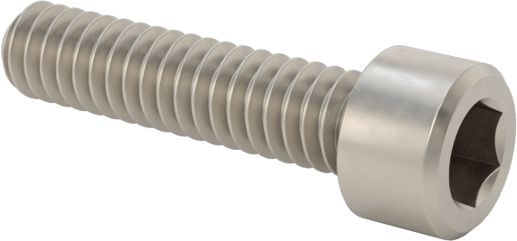 Titanyum Soket Başlı Vida, 2-56 Diş Boyutu, 3/8" Uzunluk