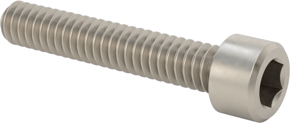 Titanyum Soket Başlı Vida, 2-56 Diş Boyutu, 1/2" Uzunluk