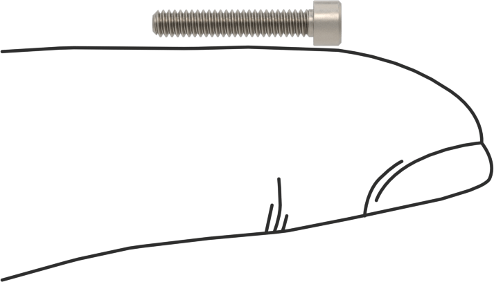 Titanyum Soket Başlı Vida, 2-56 Diş Boyutu, 1/2" Uzunluk