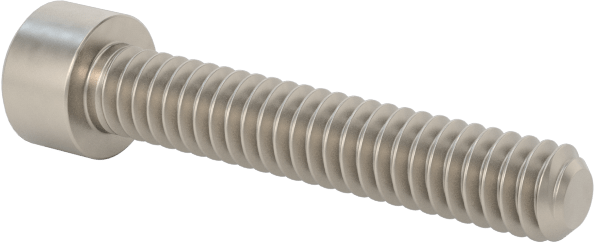 Titanyum Soket Başlı Vida, 2-56 Diş Boyutu, 1/2" Uzunluk