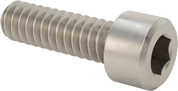 Titanyum Soket Başlı Vida, 4-40 Diş Boyutu, 3/8" Uzunluk