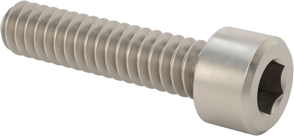 Titanyum Soket Başlı Vida, 4-40 Diş Boyutu, 1/2" Uzunluk