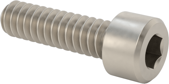 Titanyum Soket Başlı Vida, 6-32 Diş Boyutu, 1/2" Uzunluk