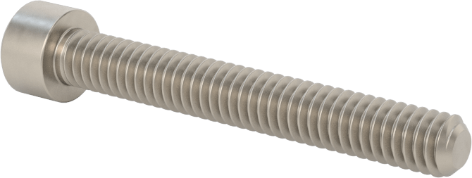 Titanyum Soket Başlı Vida, 8-32 Diş Boyutu, 1-1/4" Uzunluk