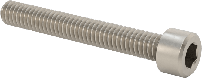 Titanyum Soket Başlı Vida, 8-32 Diş Boyutu, 1-1/4" Uzunluk