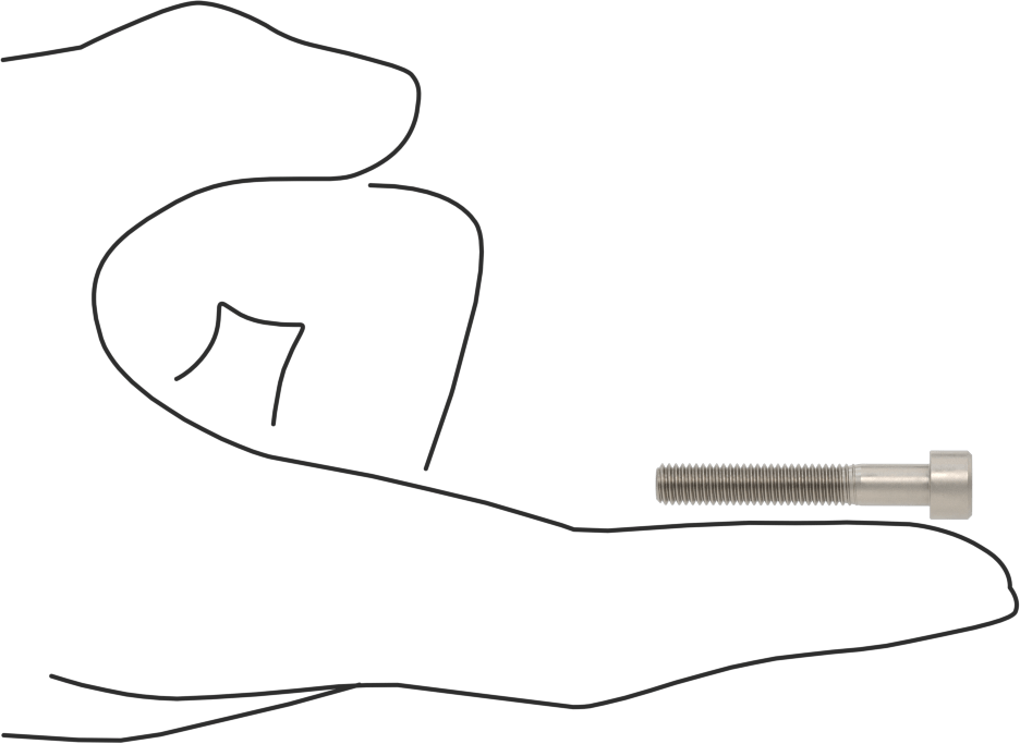 Titanyum Soket Başlı Vida, 10-32 Diş Boyutu, 1-1/4" Uzunluk