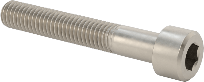 Titanyum Soket Başlı Vida, 10-32 Diş Boyutu, 1-1/4" Uzunluk