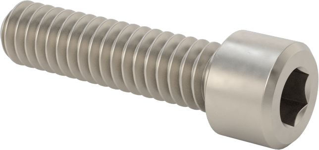 Titanyum Soket Başlı Vida, 1/4"-20 Diş Boyutu, 1" Uzunluk